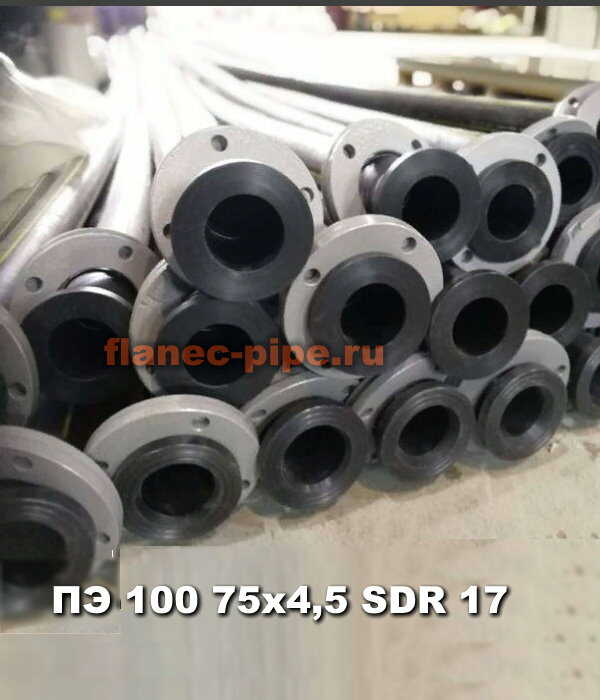 Труба ПЭ 100 75x4,5 мм SDR 17 в Саранске